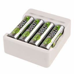 Foto: Ansmann Ladegerät Basic IV inkl. 4 x AA 1300mAh Akku 1001-0120-01