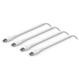 Foto: 1x2 Belkin geflocht. PVC Kab.2m USB-C/USB-C weiß CAB004bt2MWH2PK