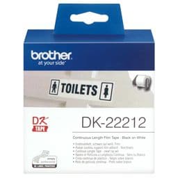 Foto: Brother Endlosetiketten Film weiß, 15,24 m x 62 mm   DK-22212