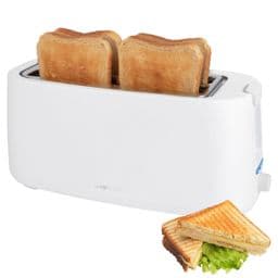 Foto: Clatronic TA 3802 weiß 4 Scheiben-Langschlitztoaster