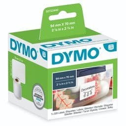 Foto: Dymo Mehrzweck-Etiketten 54 x 70 mm weiß 320 St.    99015