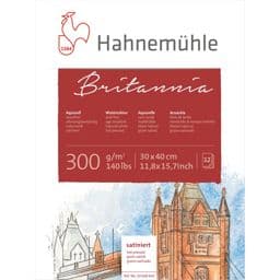 Foto: Hahnemühle Aquarellblock 12 Bl. Britannia satiniert 30x40cm 300g