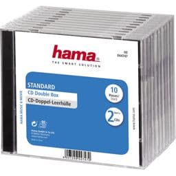 Foto: Hama CD Double Box 10er Jewel-Case                 44747