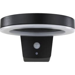 Foto: REV LED Solar Wandleuchte Round schwarz