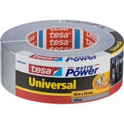 Foto: Tesa Gewebekleb. 50m x 50mm extra Power silber 56389