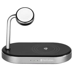 Foto: Verbatim WCS-02 Aluminium 3-in-1 Qi MFi WiFi+Apple Watch Charger