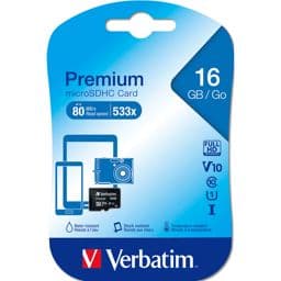 Foto: Verbatim microSDHC          16GB Class 10 UHS-I