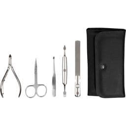 Foto: Zwilling CLASSIC INOX Druckknopf-Etui, schwarz, 5-tlg.