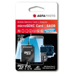 Foto: AgfaPhoto MicroSDXC UHS I   64GB Prof. High Speed U3 V30 A1