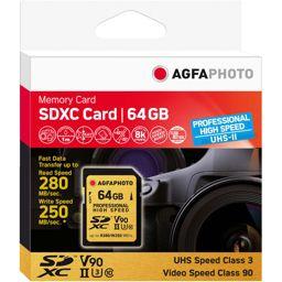 Foto: AgfaPhoto SDXC UHS II       64GB Professional High Speed U3 V90