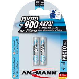 Foto: 1x2 Ansmann maxE NiMH Akku 900 Micro AAA 800 mAh PHOTO