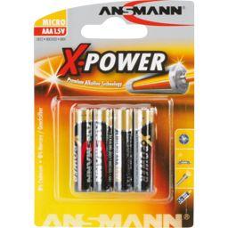 Foto: 1x4 Ansmann Alkaline Micro AAA LR 03 X-Power