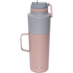 Foto: Asobu Twin Pack Bottle with Mug Pink, 0.9 L + 0.6 L