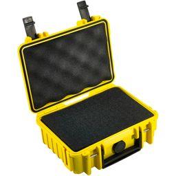 Foto: B&W outdoor.case Type 500 gelb    mit Schaumstoff Inlay
