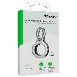 Foto: 1x2 Belkin Schlüsselanhänger für Apple AirTag, sw/ws  MSC002btH35