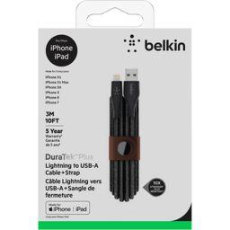 Foto: Belkin DuraTek Plus Lightning / USB-A Kabel 3m schwarz