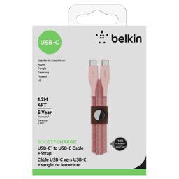 Foto: Belkin DuraTek Plus USB-C/USB-C 1,2m, pink        F8J241bt04-PNK