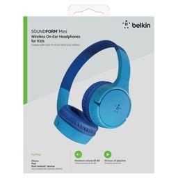 Foto: Belkin Soundform Mini-On-Ear Kinder Kopfhörer blau AUD002btBL
