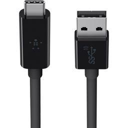 Foto: Belkin USB 3.1 SuperSpeed Kabel USB-C auf USB-A 1m schwarz
