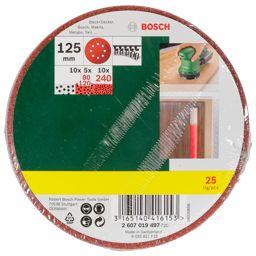 Foto: Bosch 25 Schleifblätter für Exzenterschleifer 125mm