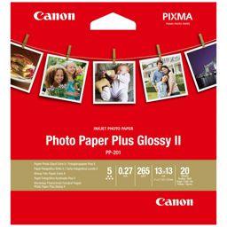 Foto: Canon PP-201 13x13 cm 20 Blatt Photo Paper Plus Glossy II 265 g