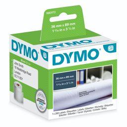 Foto: Dymo Adress-Etiketten groß 36 x 89 mm weiß 1x 260 St.