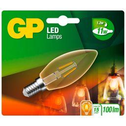 Foto: GP Lighting LED Kerze Gold E14 2W (11W), Filament     GP 080565