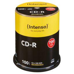 Foto: 1x100 Intenso CD-R 80 / 700MB 52x Speed, Cakebox