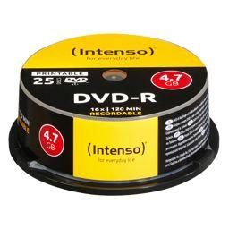 Foto: 1x25 Intenso DVD-R 4,7GB 16x Speed Cakebox printable
