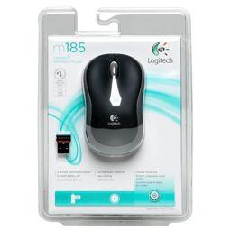 Foto: Logitech M 185 Cordless Notebook Mouse USB schwarz / grau