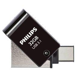 Foto: Philips 2 in 1 OTG          32GB USB 3.1 + USB C Midnight Black