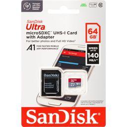 Foto: SanDisk Ultra microSDXC A1  64GB 140MB/s Adapt.SDSQUAB-064G-GN6MA