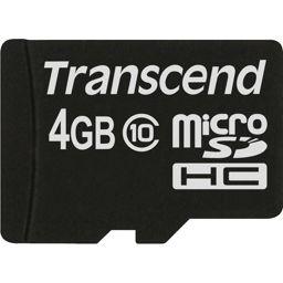 Foto: Transcend microSDHC          4GB Class 10 + SD-Adapter