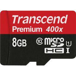 Foto: Transcend microSDHC          8GB Class 10 UHS-I 400x + SD Adapter