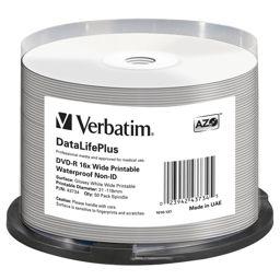 Foto: 1x50 Verbatim DVD-R 4,7GB 16x Wide glossy waterproof print