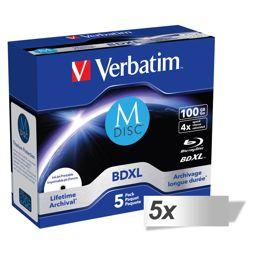 Foto: 5x5 Verbatim M-Disc BD-R Blu-Ray 100GB 4x Speed inkjet print. JC